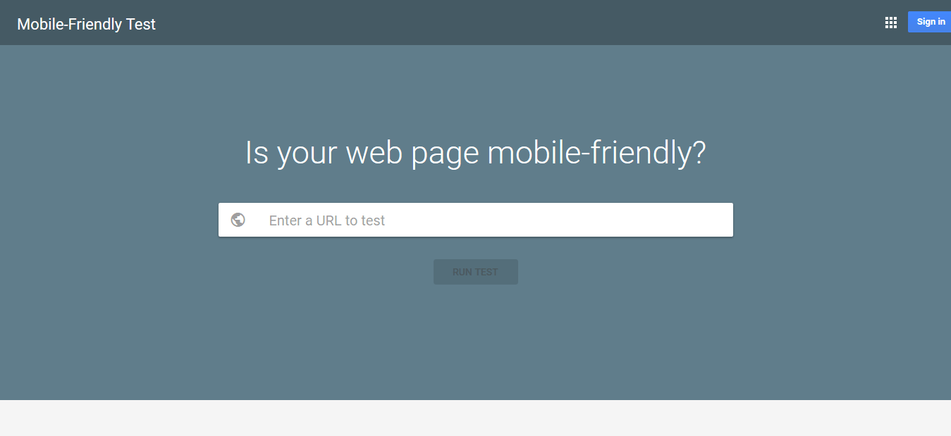 Google Mobile-Friendly Test