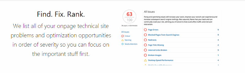 Raven’s Site Auditor tool