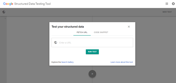 Structured Data Testing Tool