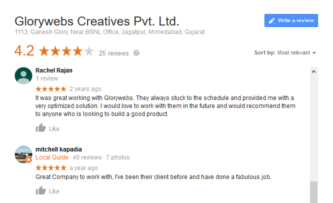 GloryWebs Creatives Pvt. Ltd.