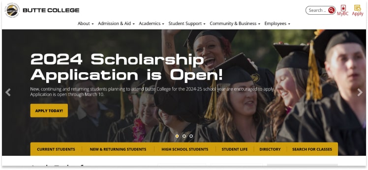 Butte College Website Design