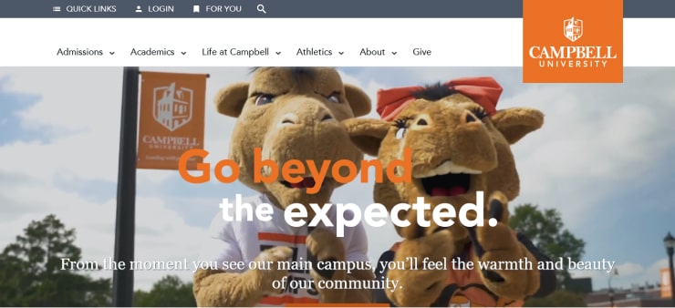 Campbell University Website Design