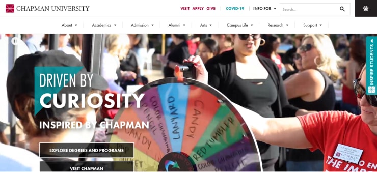 Chapman University Website Design
