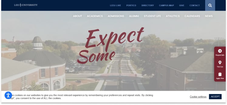 Lee University Website Design
