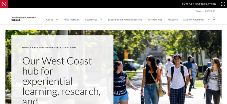 Mills College Website Design