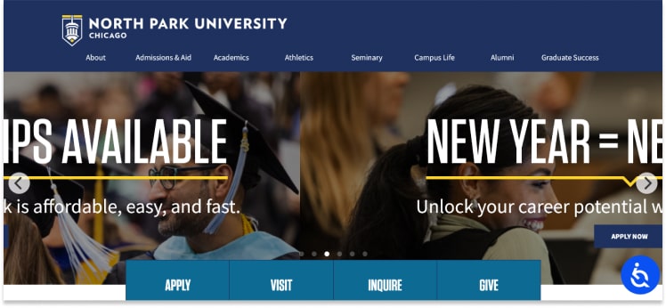 North Park University Website Design