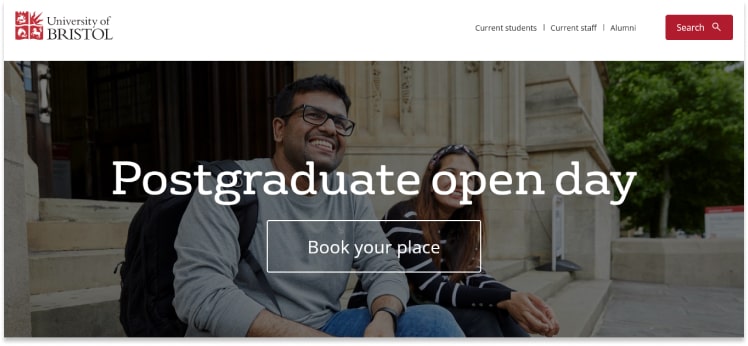 University Of Bristol Website Design