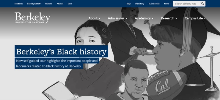 University Of California, Berkeley Website Design