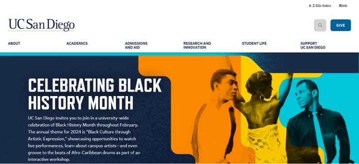 University Of California,San Diego Website Design