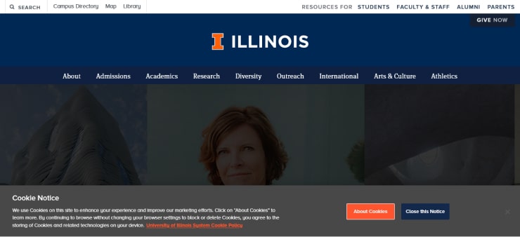 University Of Illinois At Urbana-Champaign Website Design