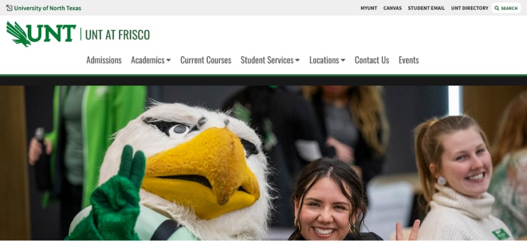 University Of North Texas Website Design