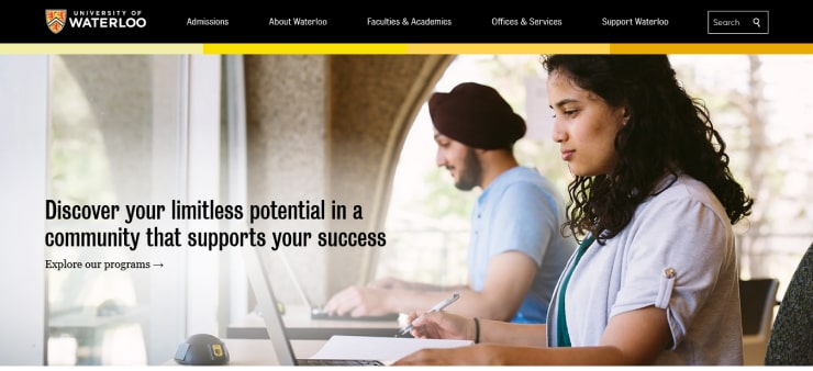 University Of Waterloo Website Design