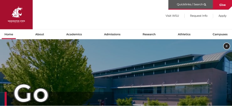 Washington State University Website Design