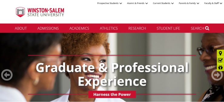 Winston-Salem State University Website Design