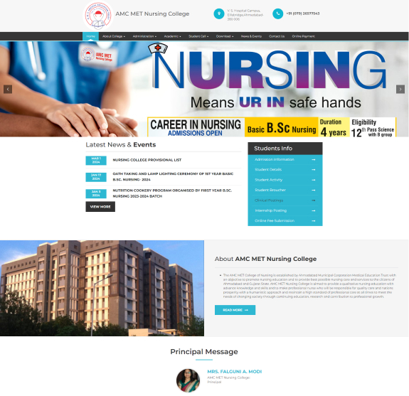 A.M.C Medical Education Trust Home Desktop