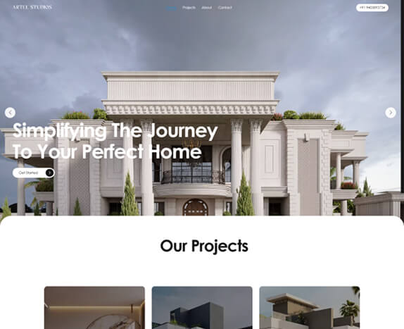 Artel Studios Home Desktop