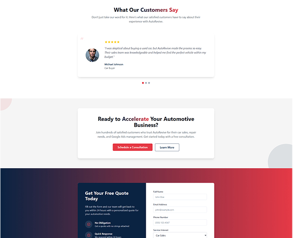 AutoRevive Home Desktop