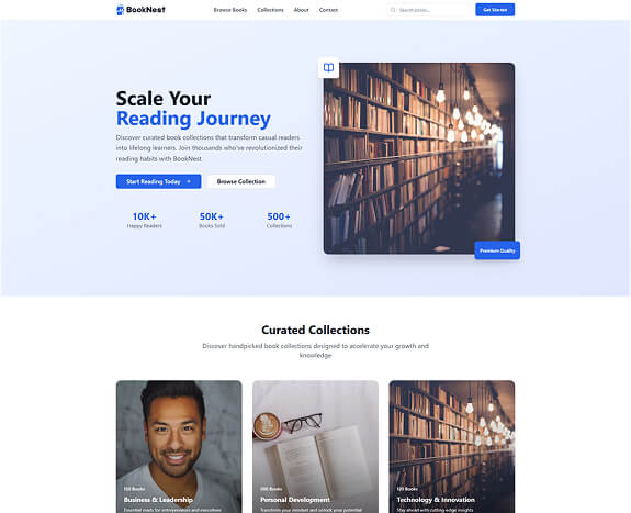 BookNest Home Desktop