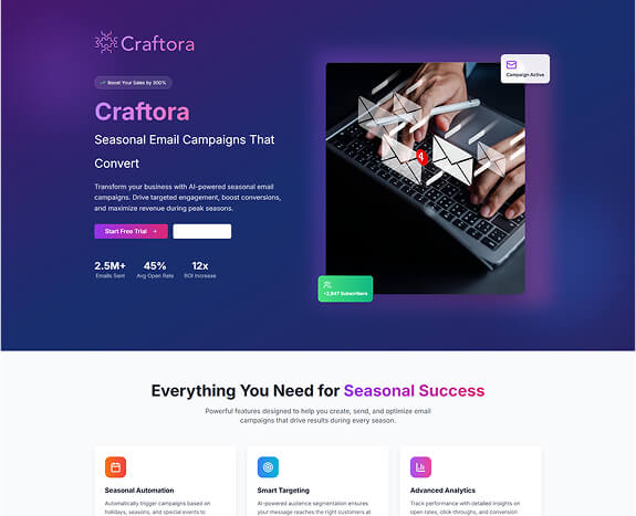 Craftora Home Desktop