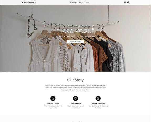 Elara Vogue Home Desktop