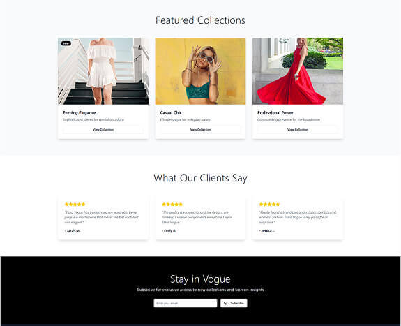 Elara Vogue Services Desktop