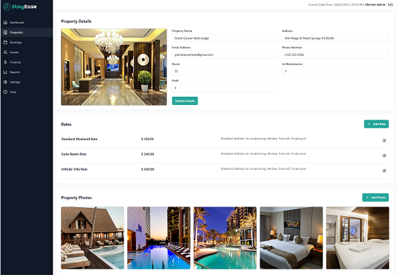 StayEase Services Desktop