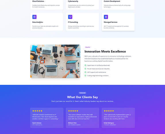 InfiniSoft Solutions Services Desktop