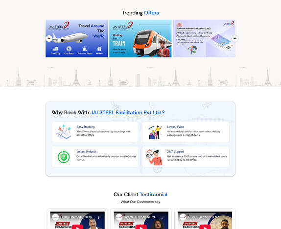 Jai Steel Services Desktop