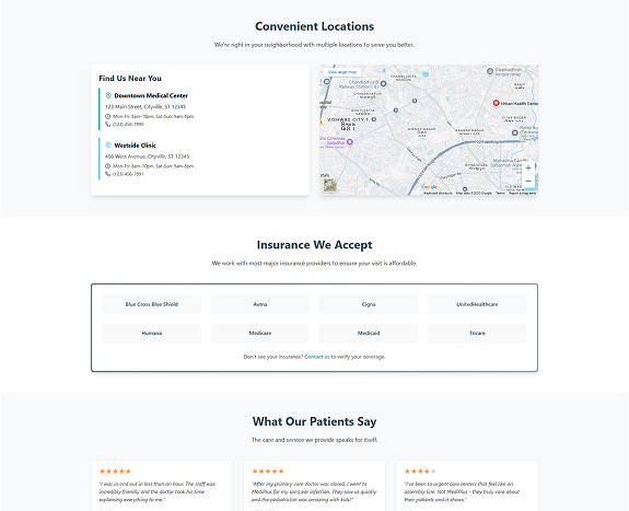 MediPlus Urgent Care Home Desktop