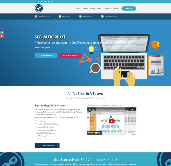 SEO Auto Pilot Home Desktop