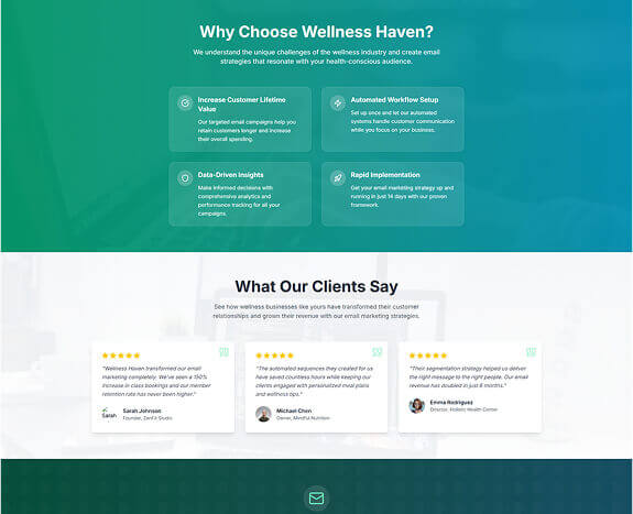 Wellness Haven Services Desktop